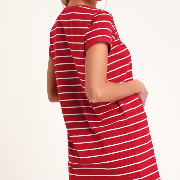Lulu's Cafe Society striped shirt dress - Picture 3 of 6